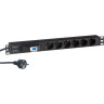 Блок розеток EXEGATE SERVERPRO PDU-19H610 AL-6S-EU2,5CU-1P EX280835RUS