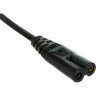 Кабель EXEGATE POWER PCN-7,5P VDE-250V-2*0,5MM2 0,75м EP280674RUS