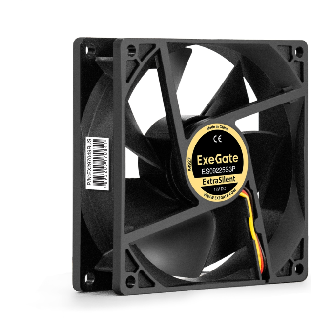 Вентилятор 12В DC EXEGATE EXTRASILENT ES09225S3P EX297049RUS